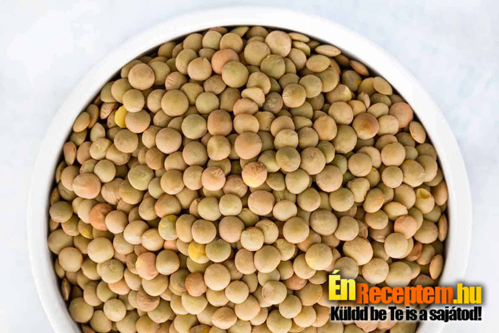 A lencsét mossuk meg és áztassuk be egy éjszakára.